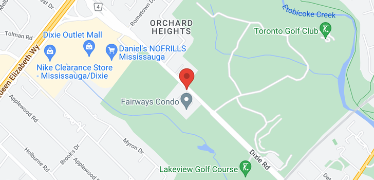 map of #311 -1400 DIXIE RD